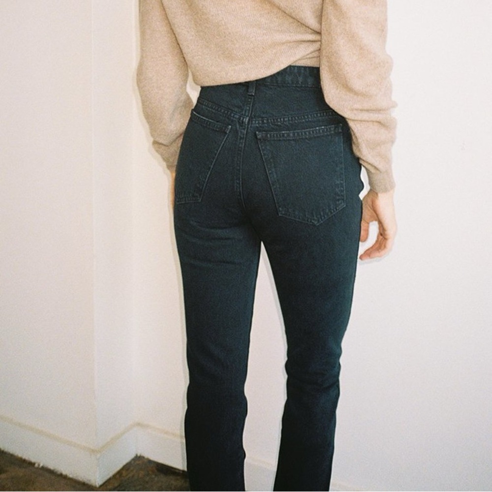 NWT Khaite DARIA jeans in DAYTON black - size 29, fits small - Picture 2 of 7